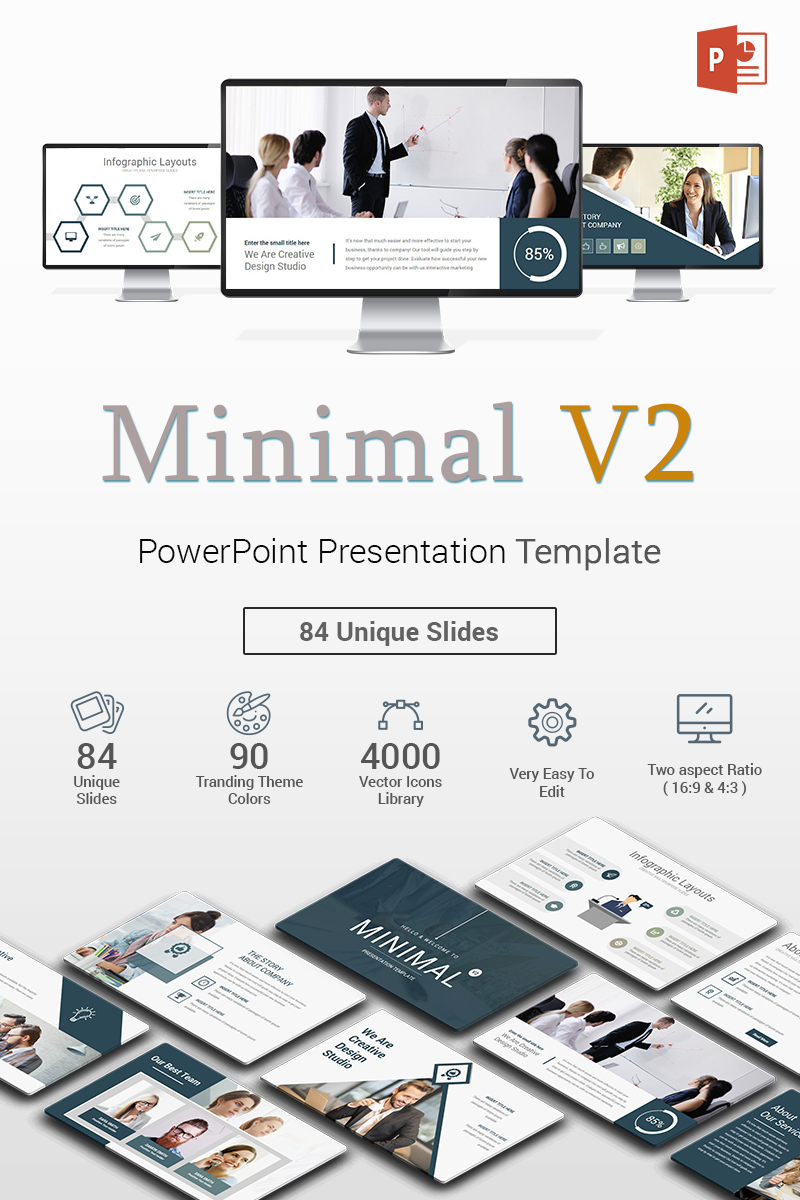 Minimal V2 Business PowerPoint template