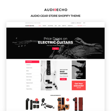 Acoustic Audio Shopify Themes 73284