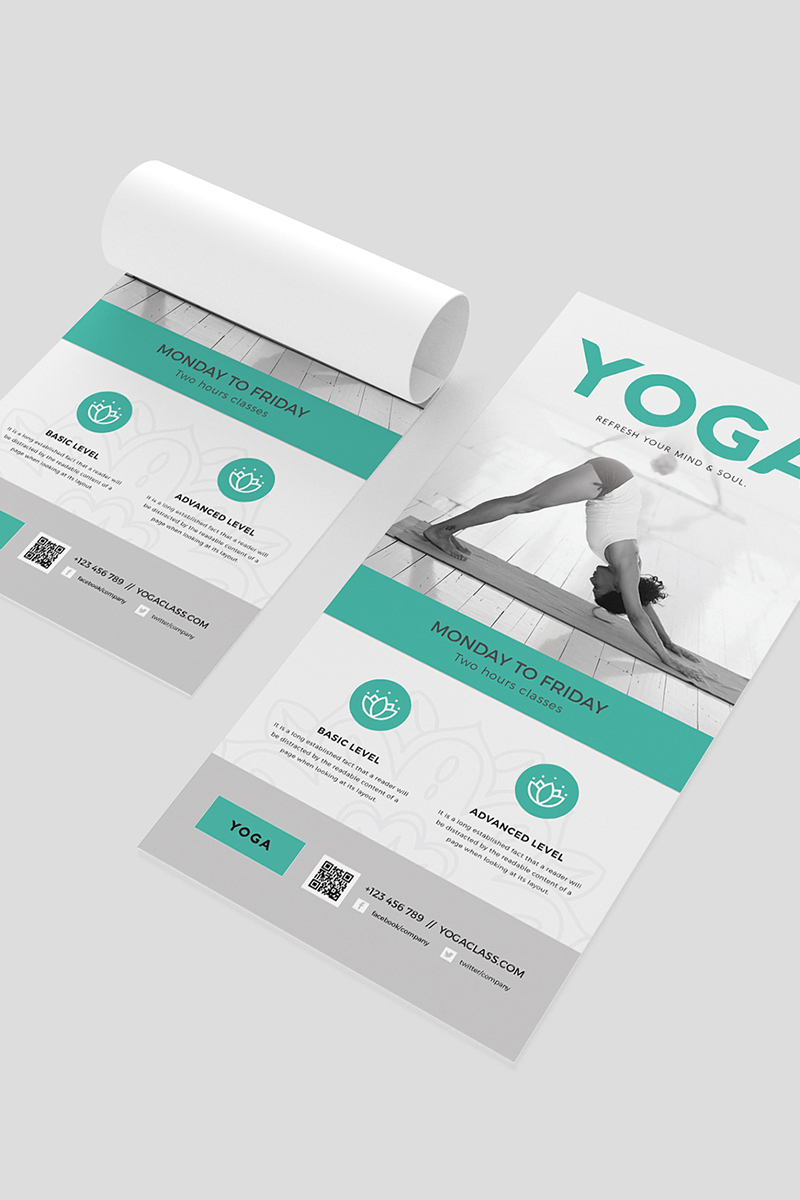Yoga DL Flyer - Corporate Identity Template