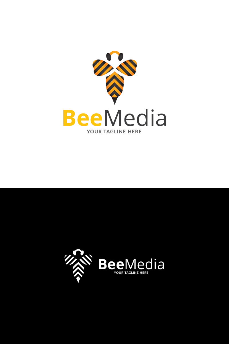 Bee Right Brand Logo Template