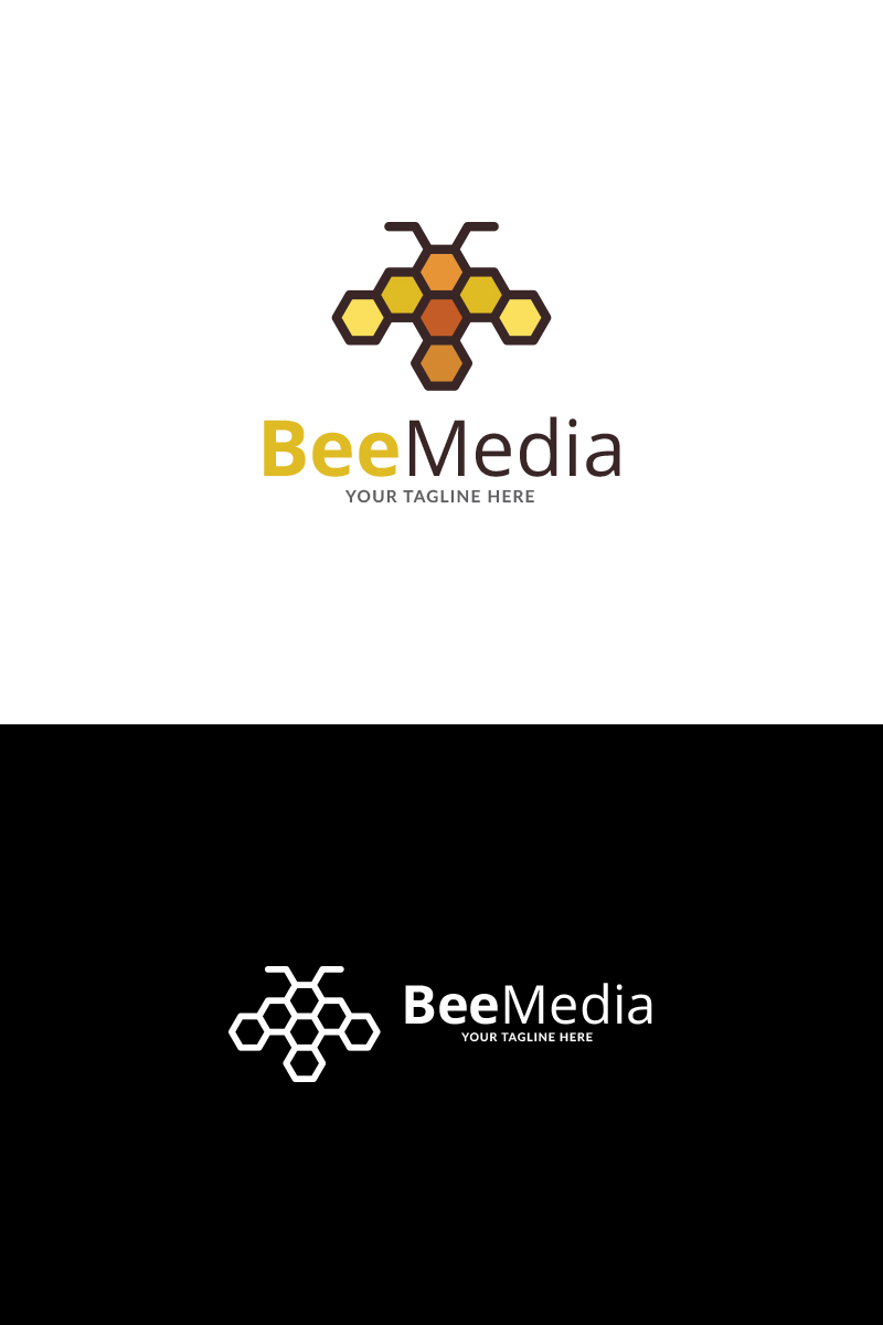 Bee Art Brand Logo Template