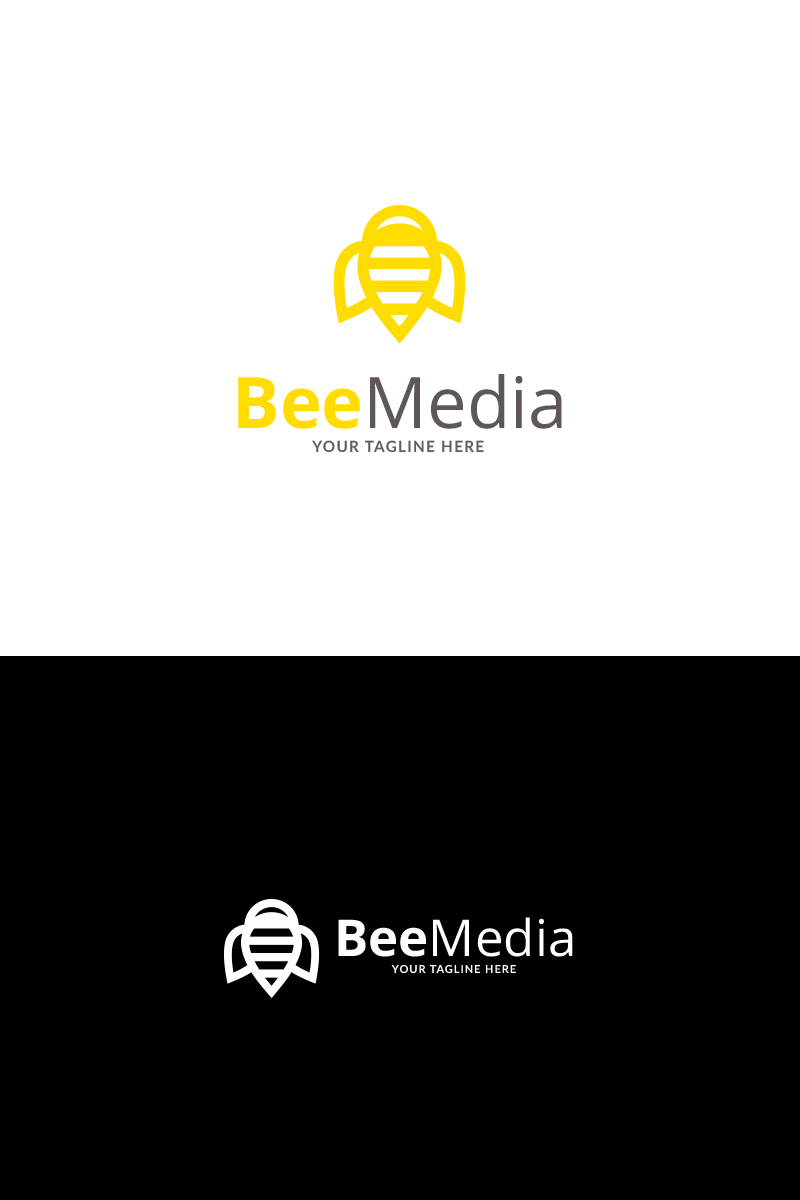 Bee Media Brand Logo Template
