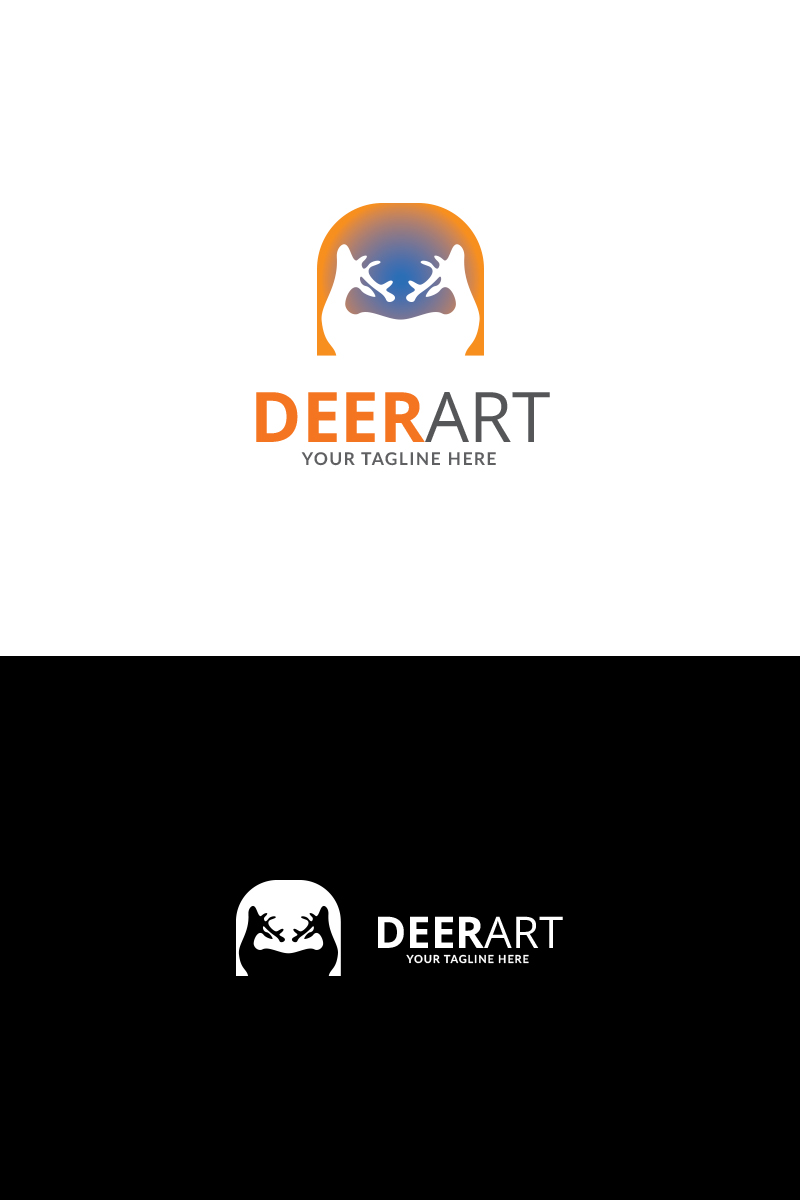 Deer Studio Design Logo Template