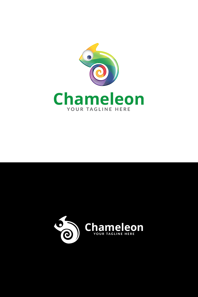 Chameleon Media Logo Template