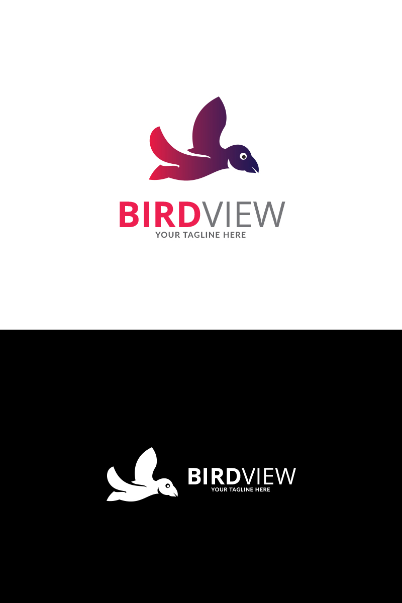 Bird View Brand Logo Template