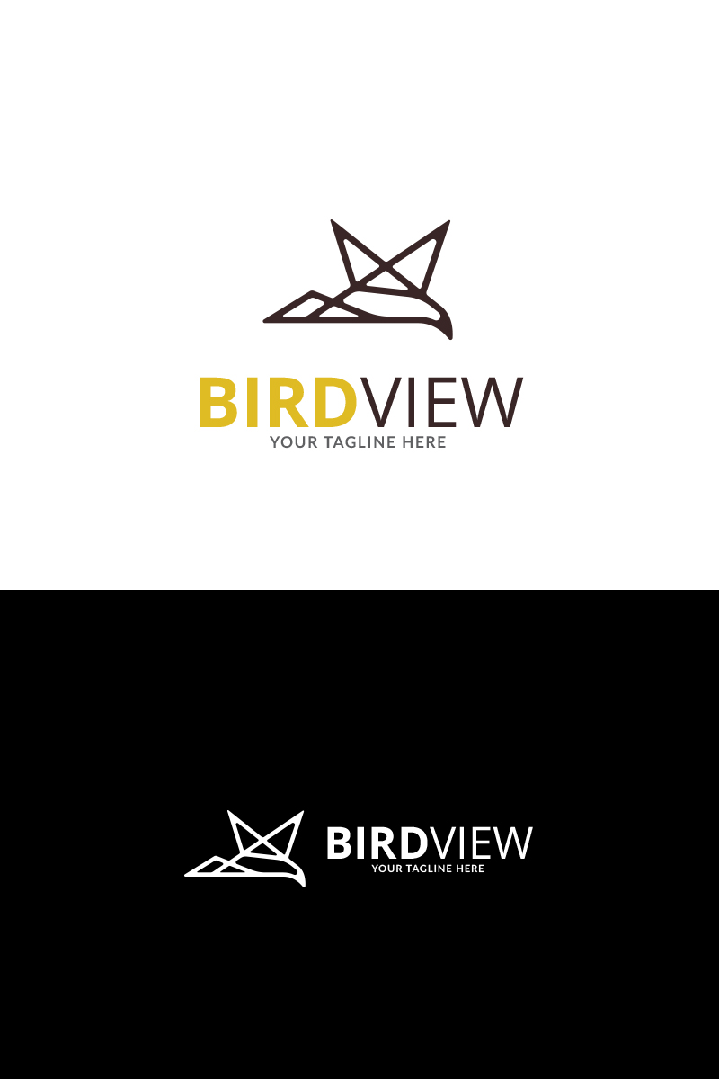 Bird View Logo Template