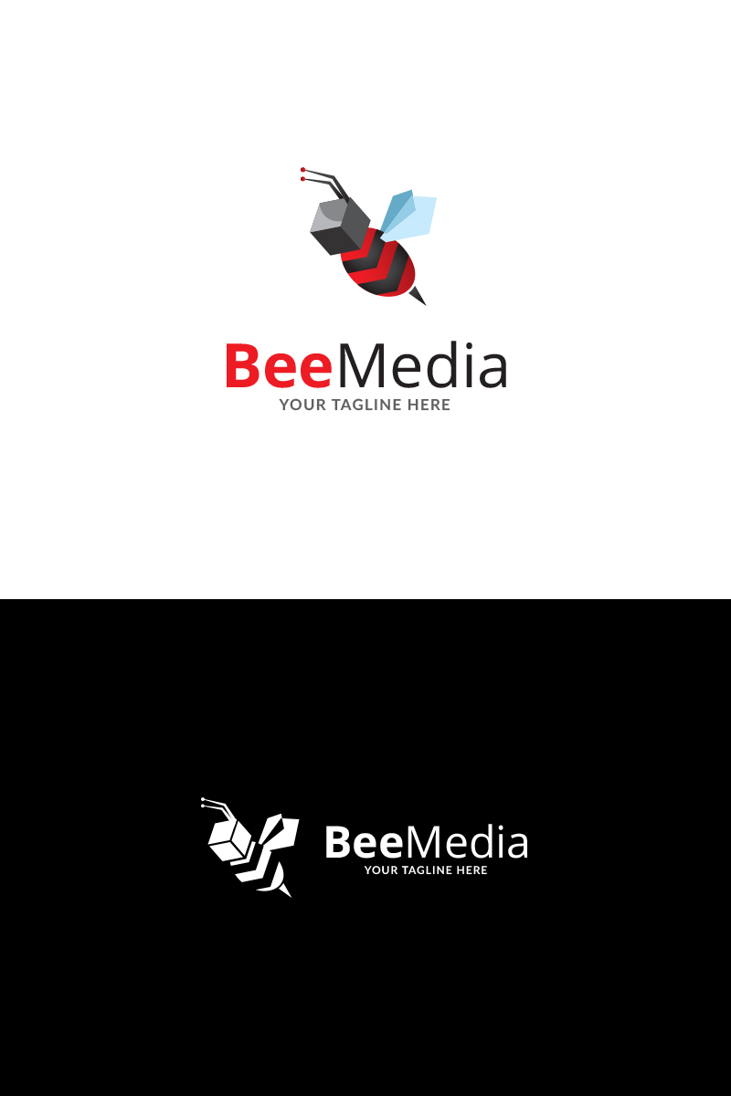 Bee View Brand Logo Template