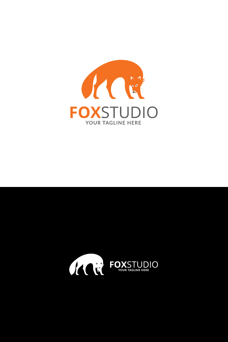 Fox Studio Design Logo Template