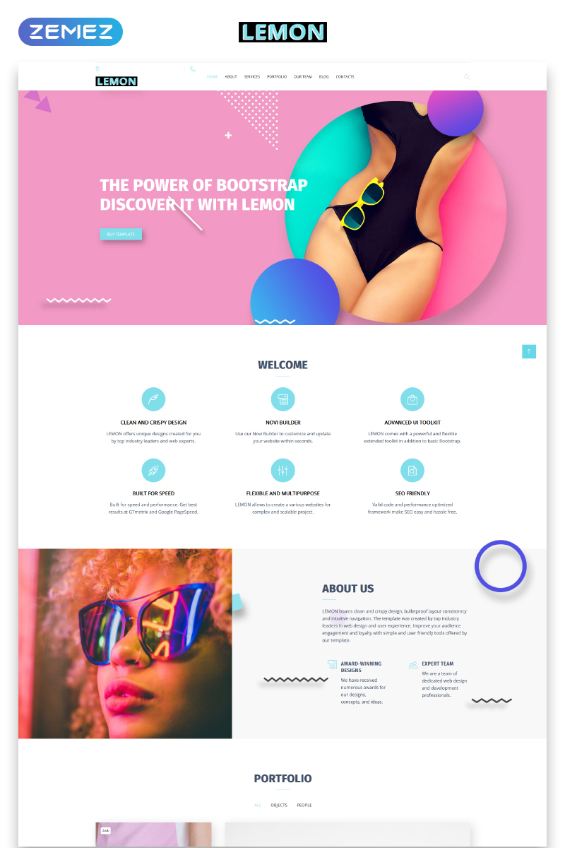 Lemon - Design Company Responsive HTML Website Template