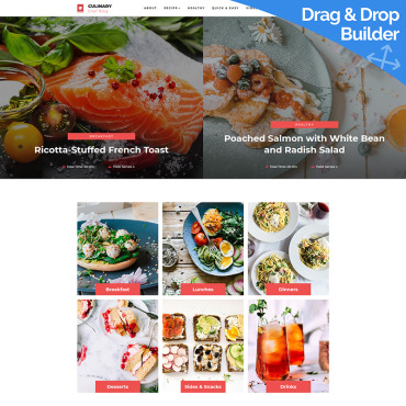 Recipes Food Moto CMS 3 Templates 73444