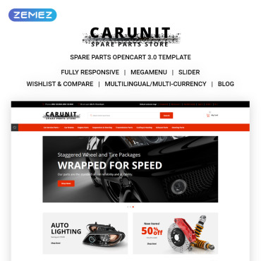 Cars Ecommerce OpenCart Templates 73467