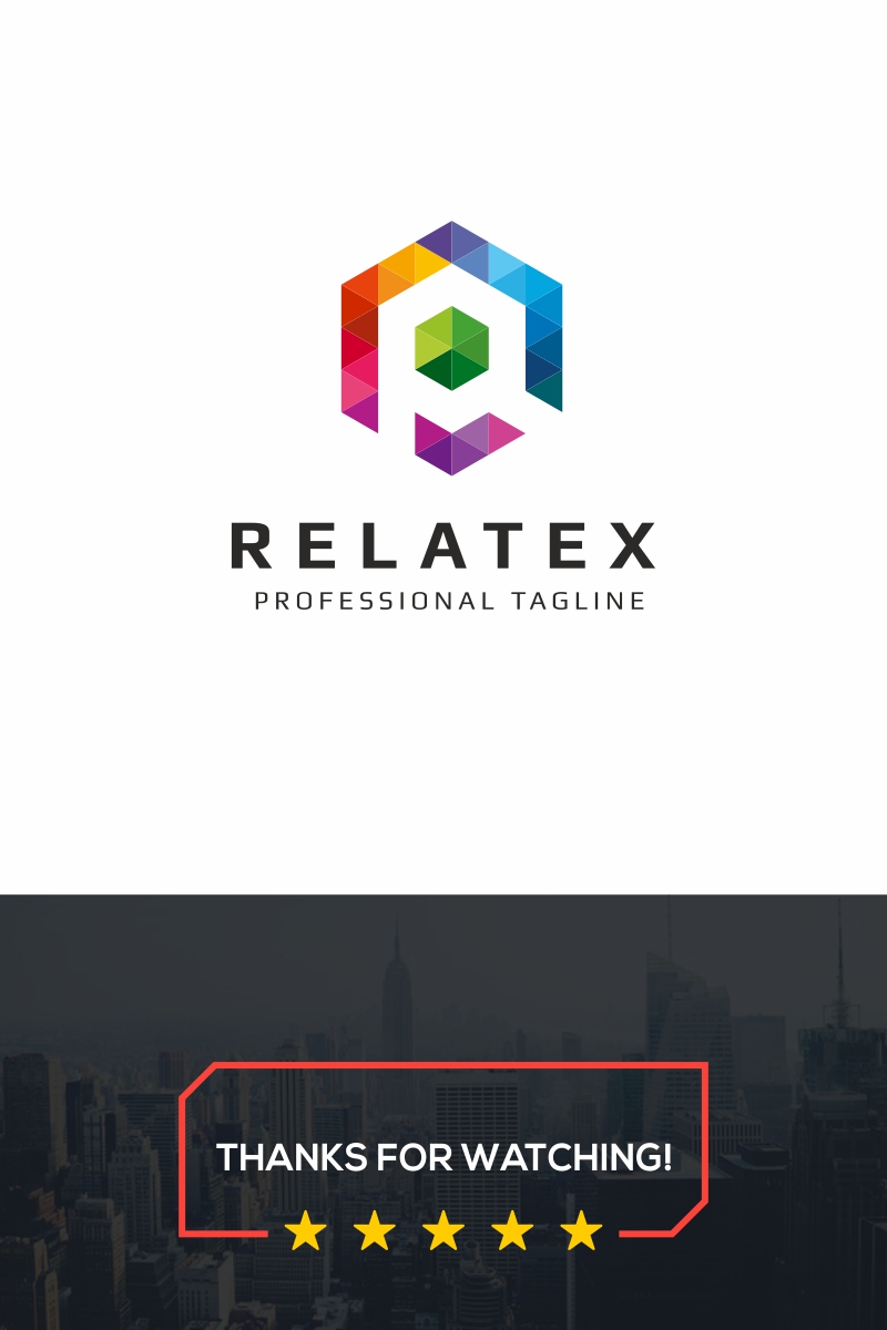 Relatex - R Letter Polygon Logo Template