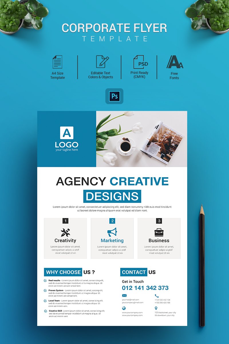 Agency Creative - Flyer - Corporate Identity Template