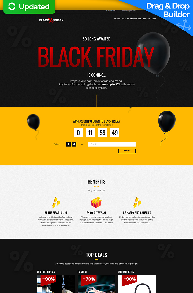 Black Friday Landing Page Template