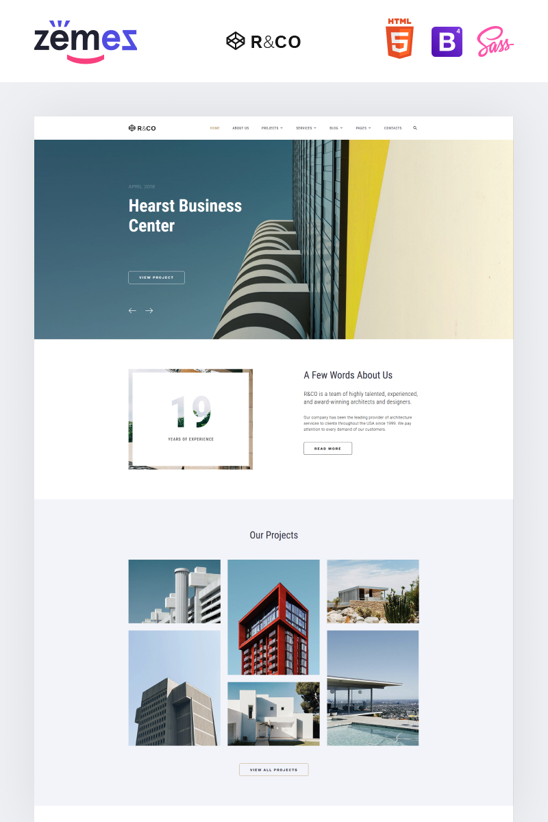 R&CO - Architecture and Construction Website Template