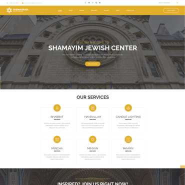 Religion Hebrew WordPress Themes 73548