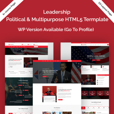 Candidate Debate Responsive Website Templates 73549