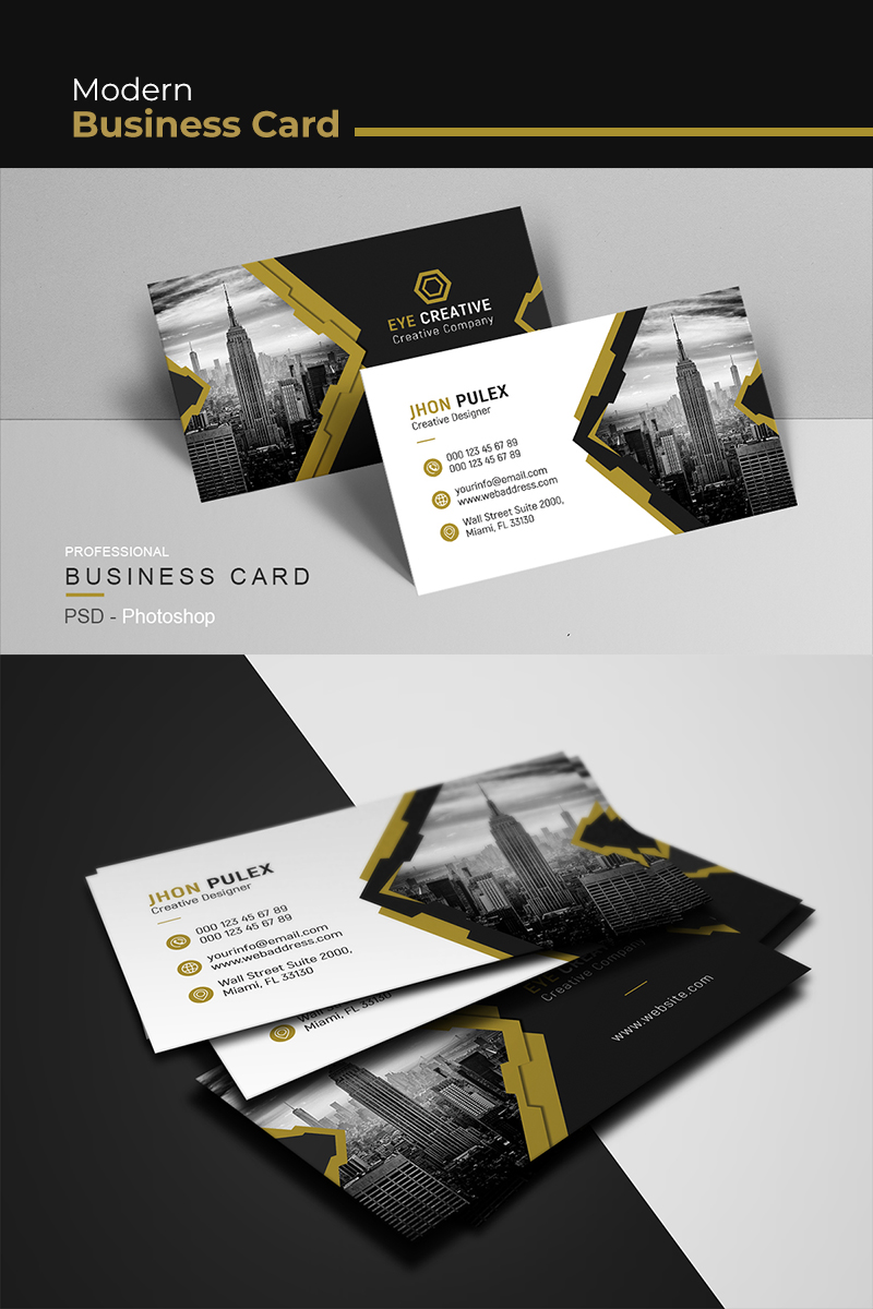 Minimalist Business Card - Corporate Identity Template