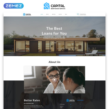 Financial Business Landing Page Templates 73581