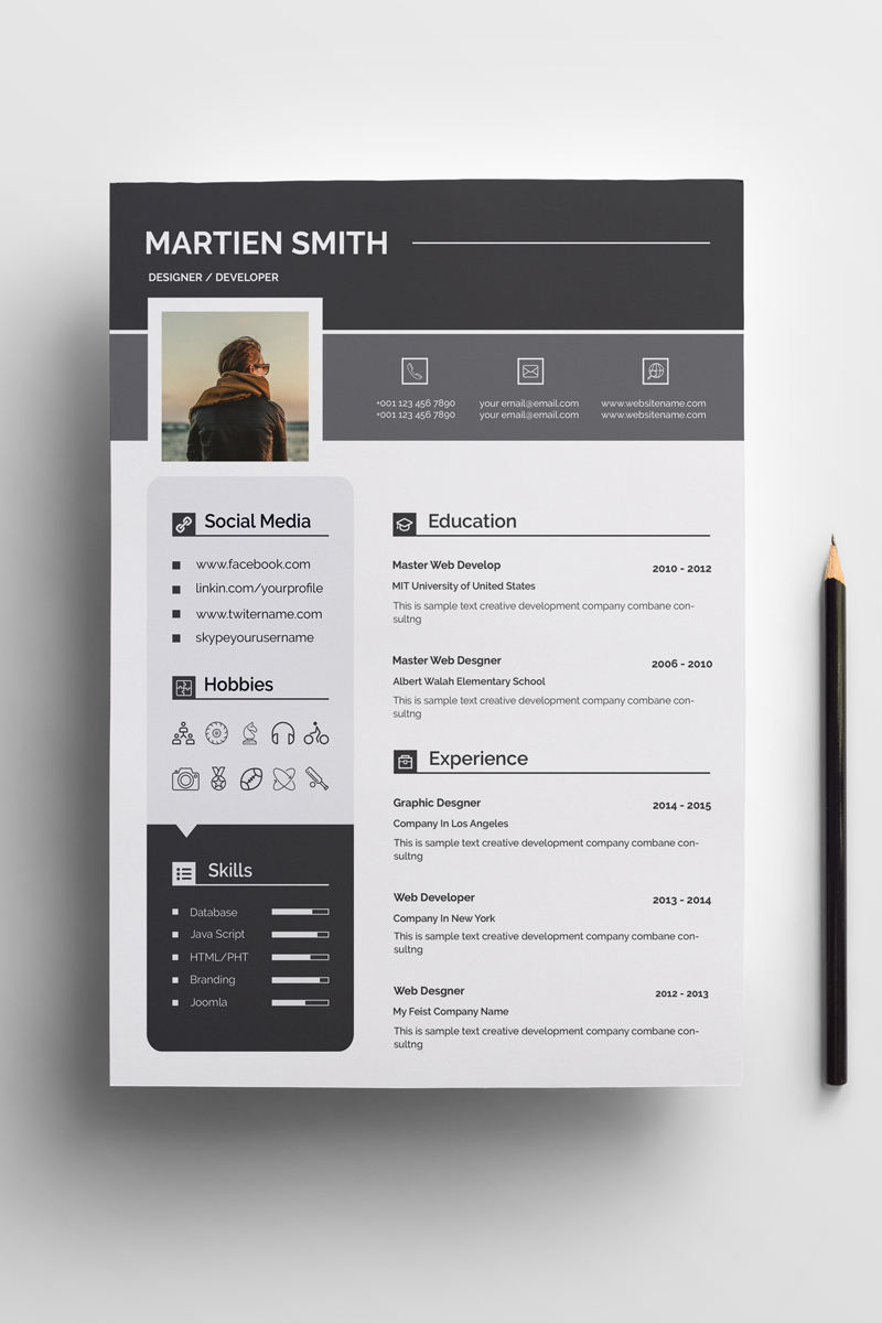 Smith Clean Word Resume Template