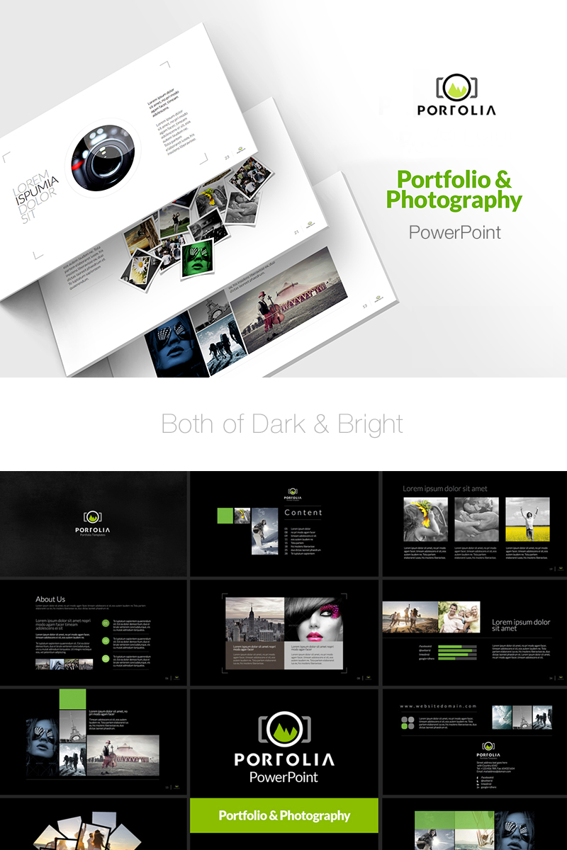 Portfolio - Photography & Product Showcase PowerPoint template