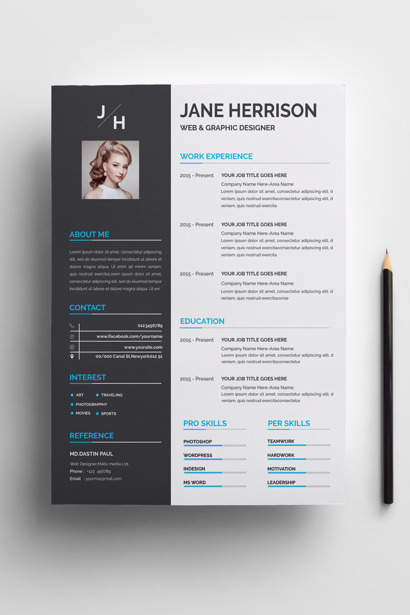 Jane Clean Resume Template