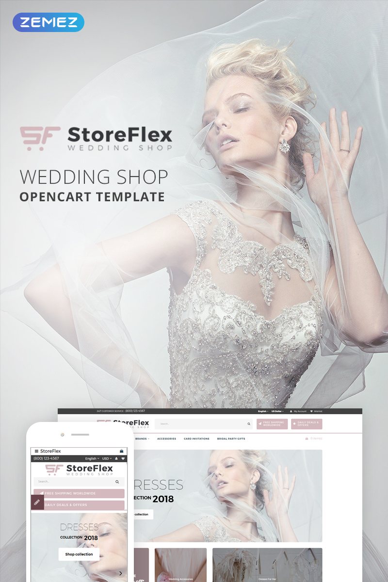 StoreFlex - Wedding Store OpenCart Template