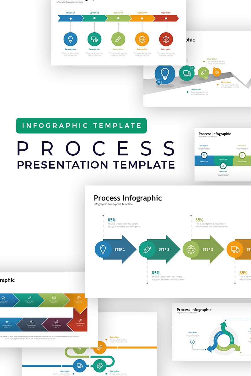 Process Presentation - Infographic PowerPoint template