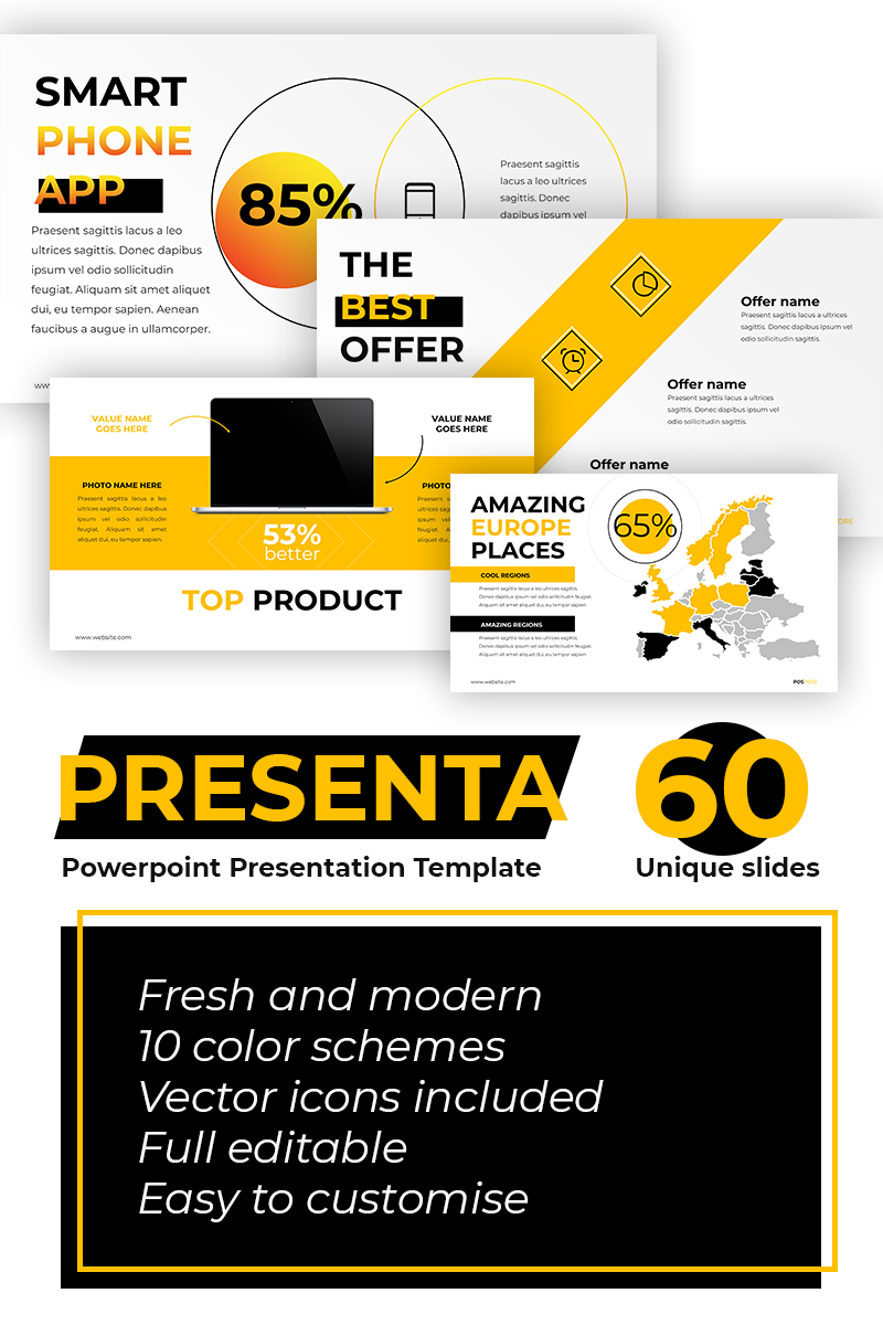 Postore - Business / Start UP PowerPoint template