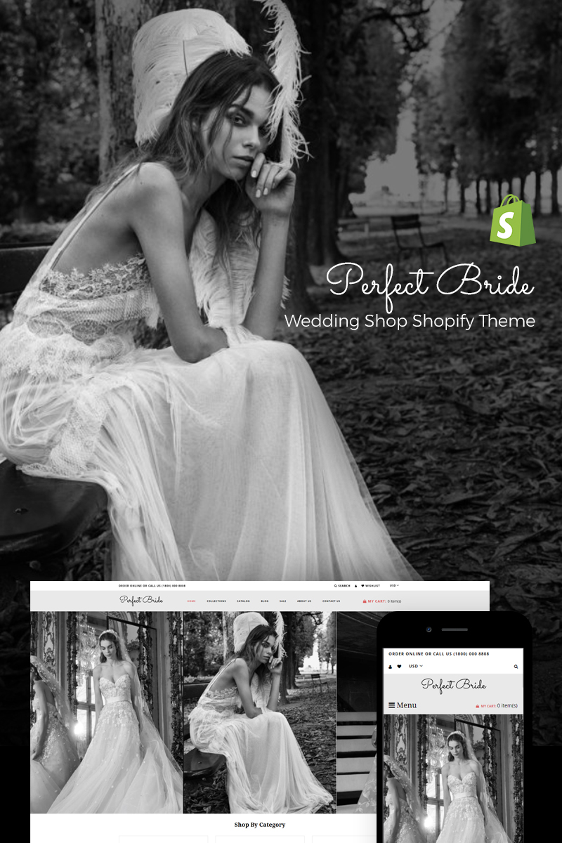 Perfect Bride - Sophisticated Wedding Online Store Shopify Theme