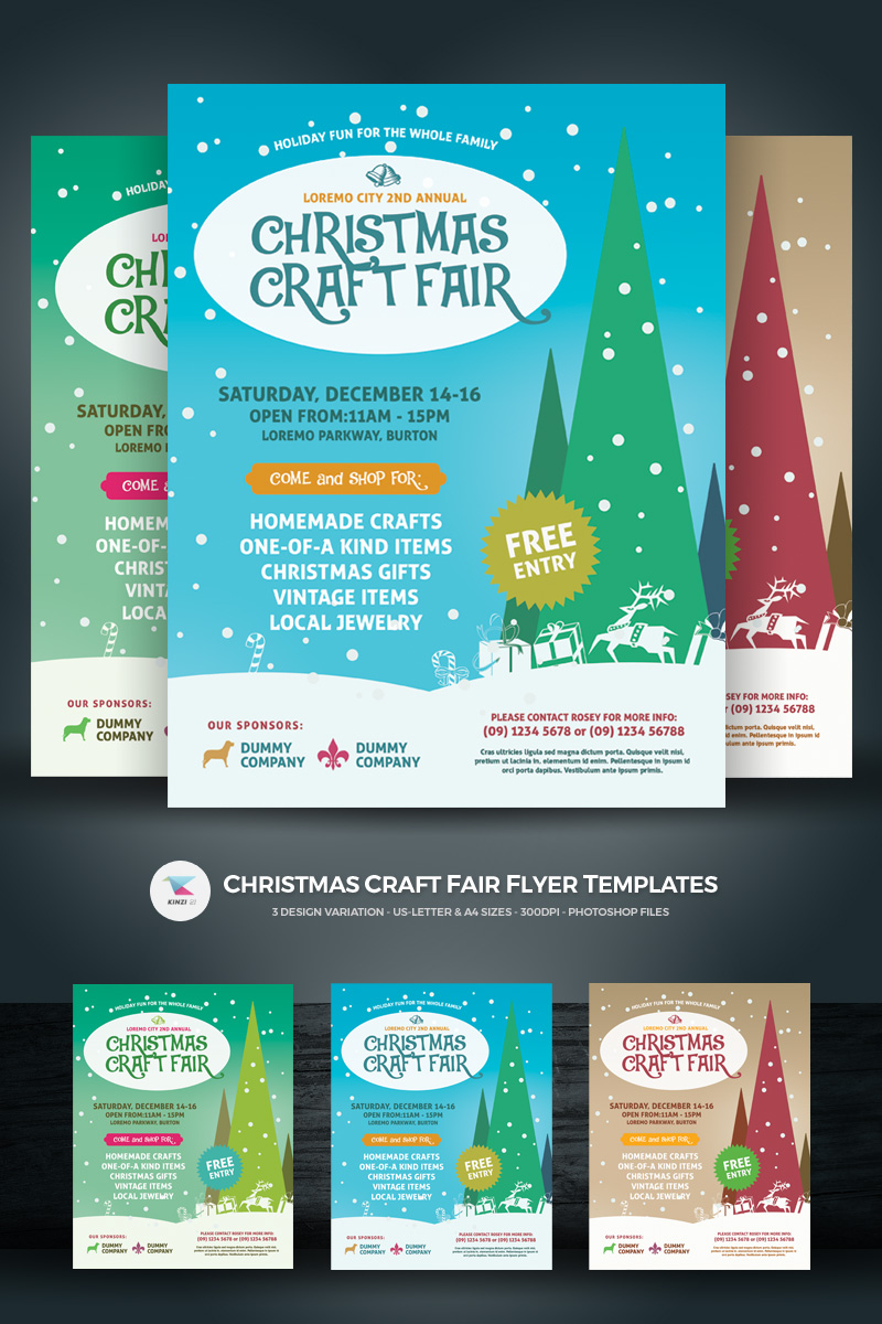Christmas Craft Fair Flyer - Corporate Identity Template