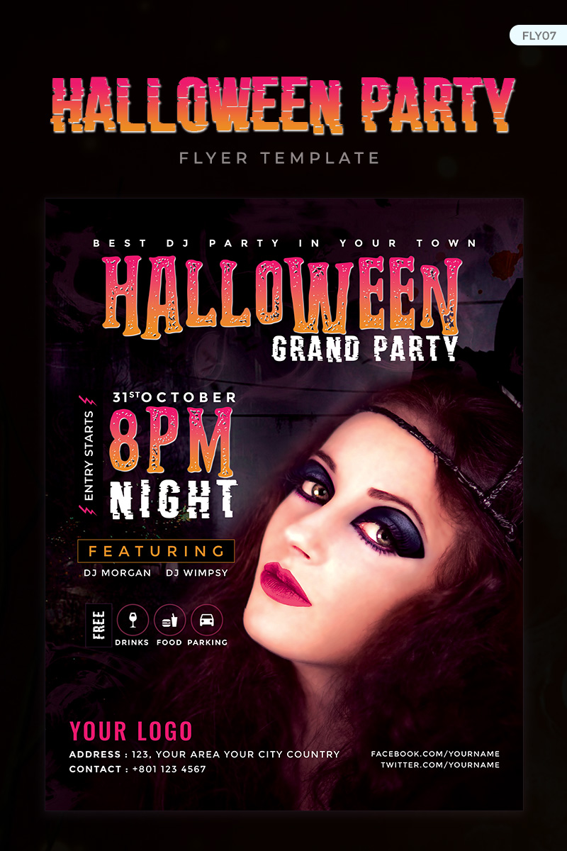 Halloween Grand Party Flyer - Corporate Identity Template