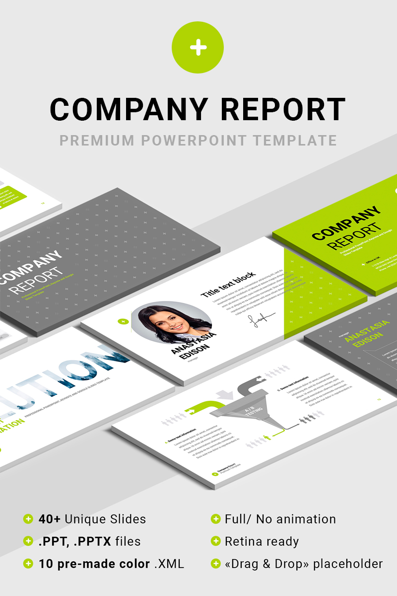Company Report PowerPoint template