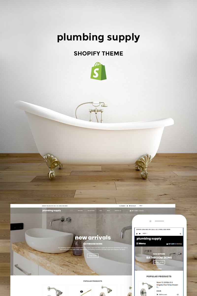 Plumbing Supply - Plumbing Supplies Store Shopify Theme