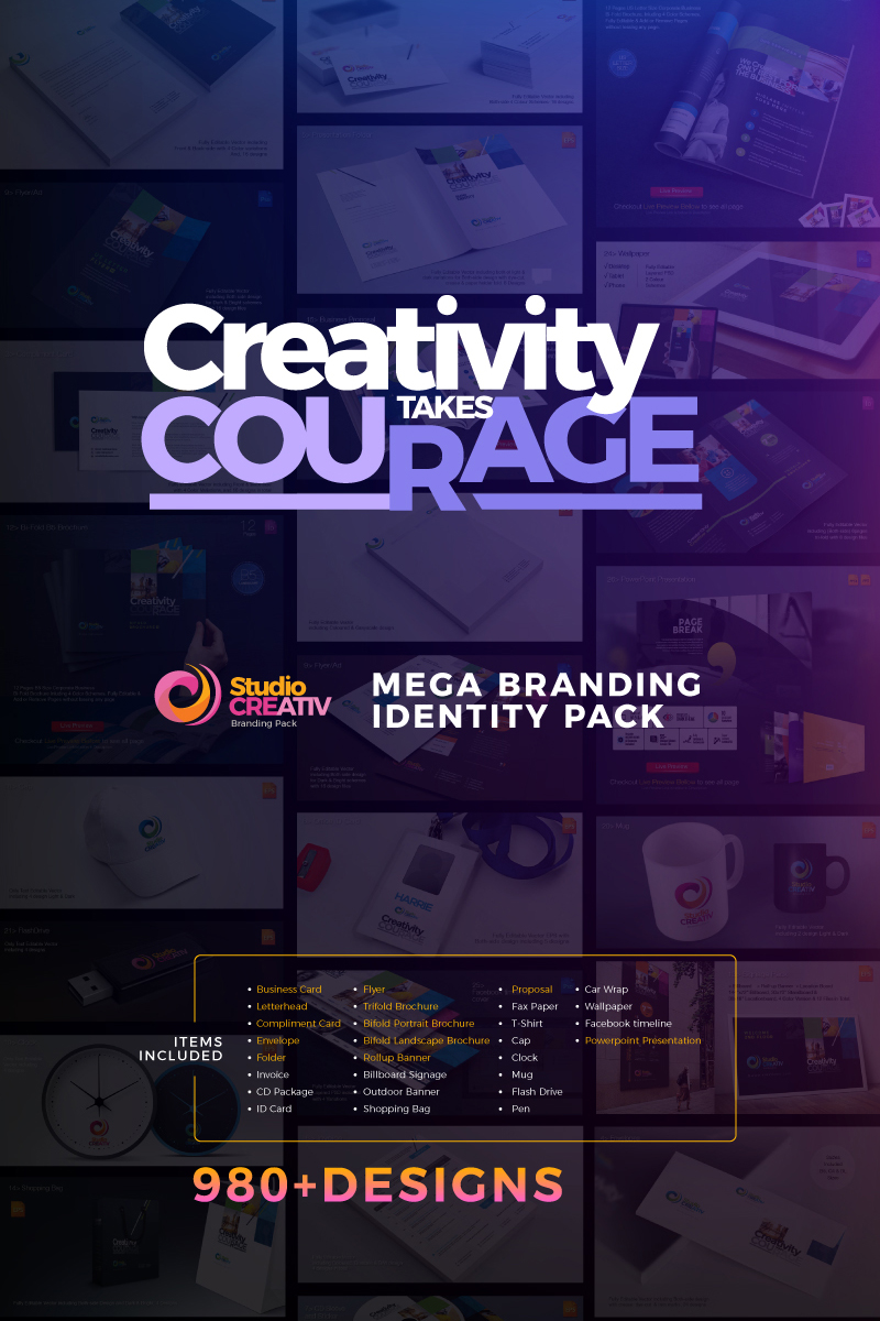 Creative Corporate Identity Branding Mega Pack - Corporate Identity Template