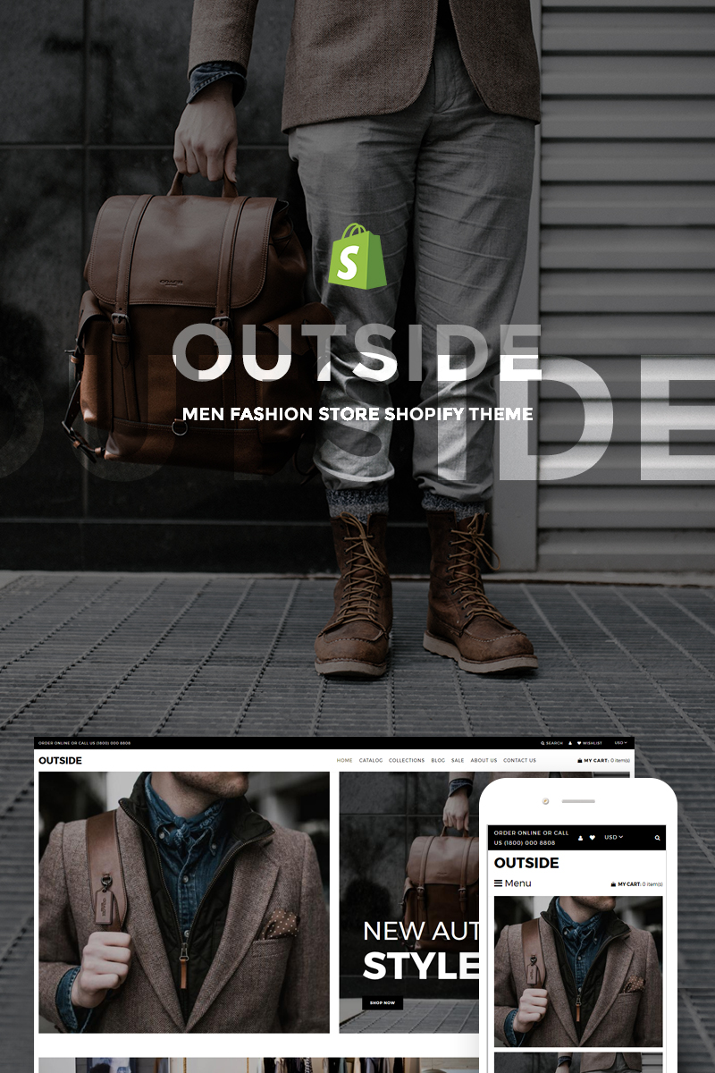 Outside - Men Fashion Store Shopify Theme