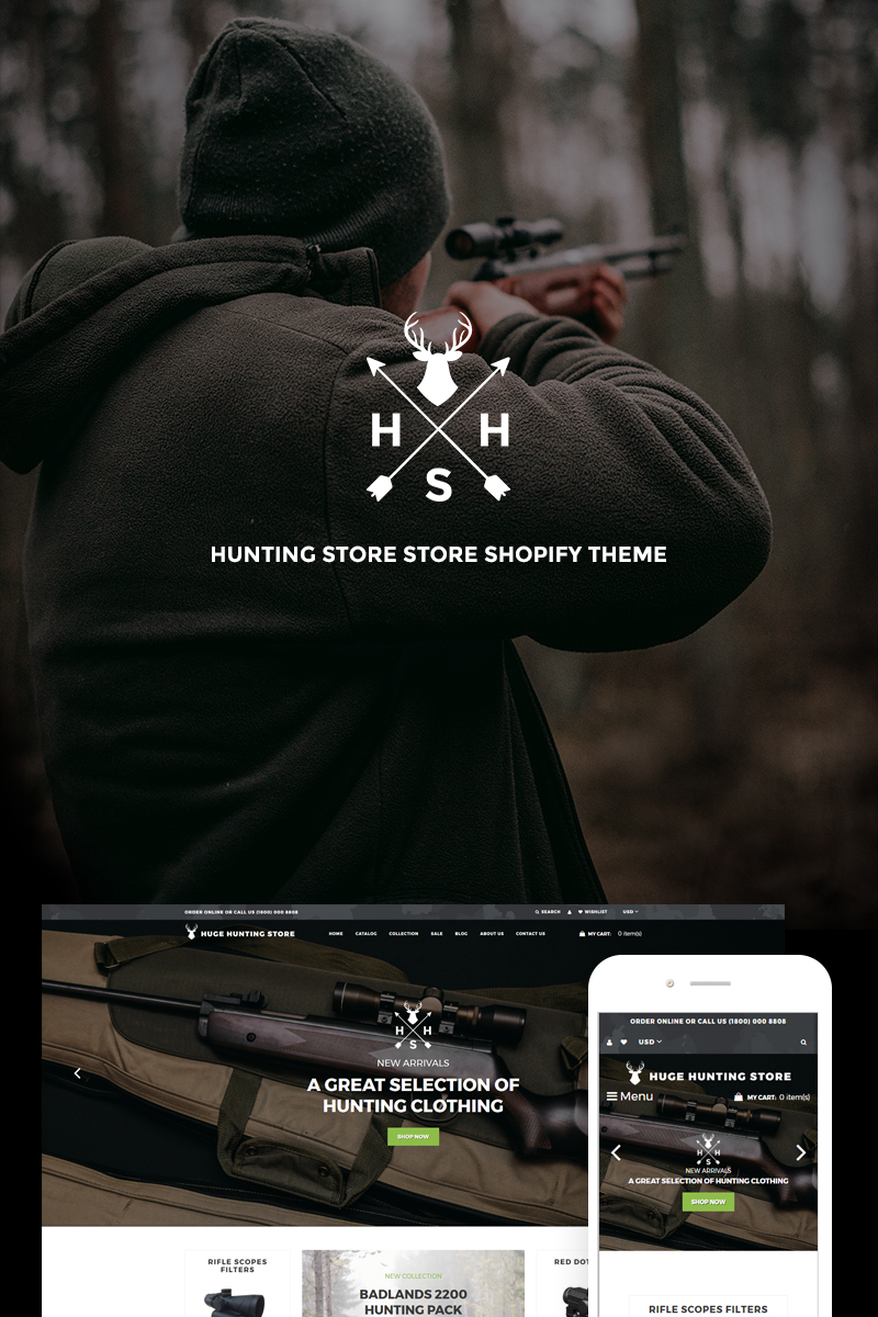 Huge Hunting - Hunting Store Shopify Theme