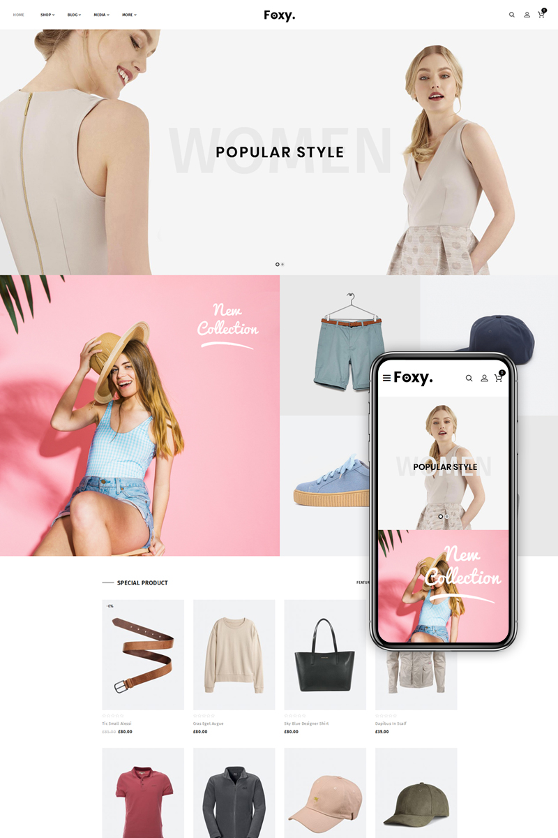 Foxy - Fashion Accessories WooCommerce Theme