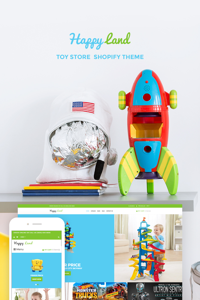 Happy Land - Toy Store Shopify Theme