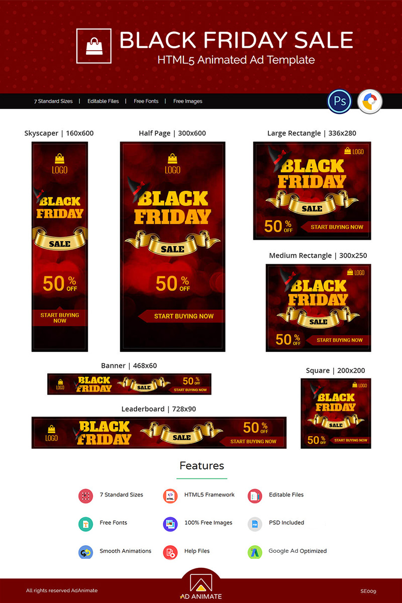 Shopping & E-commerce | Black Friday Sale Animated Banner