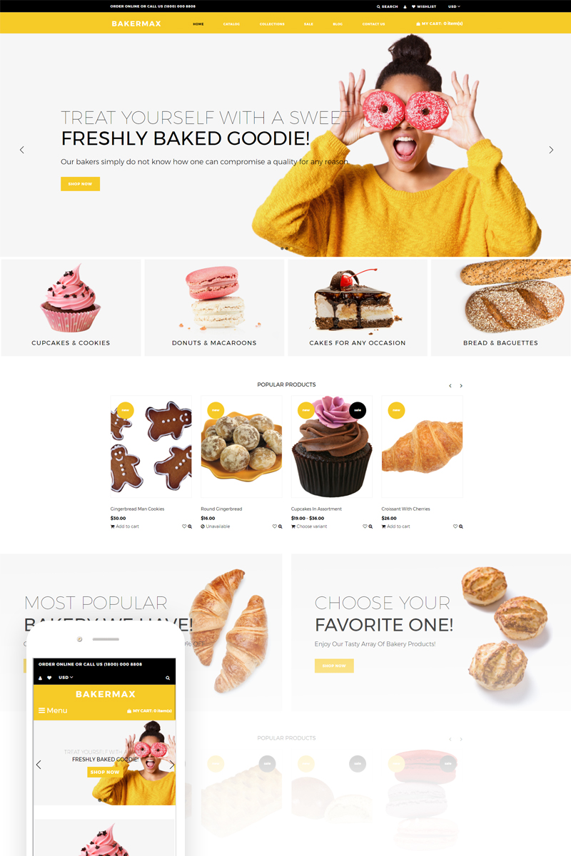 Bakermax - Bakery Shop Shopify Theme