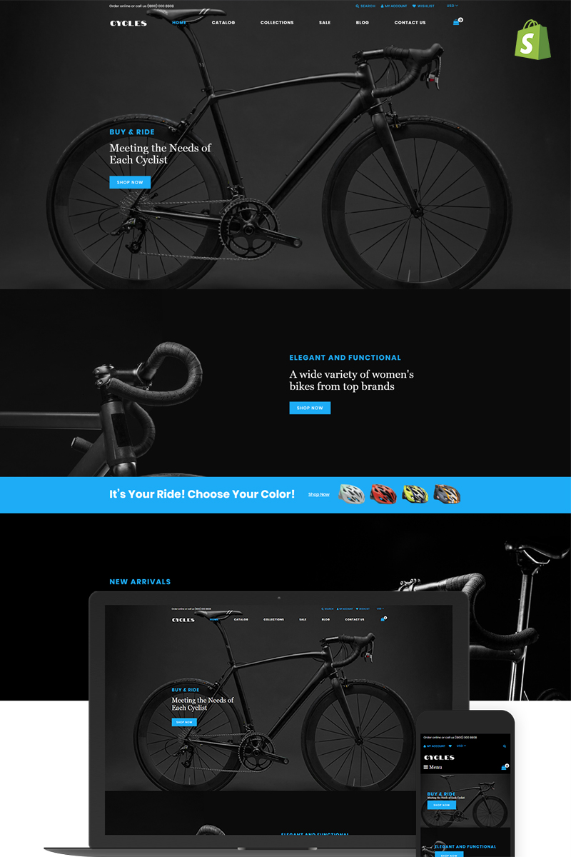 Cycles - Bikes Shop Shopify Theme