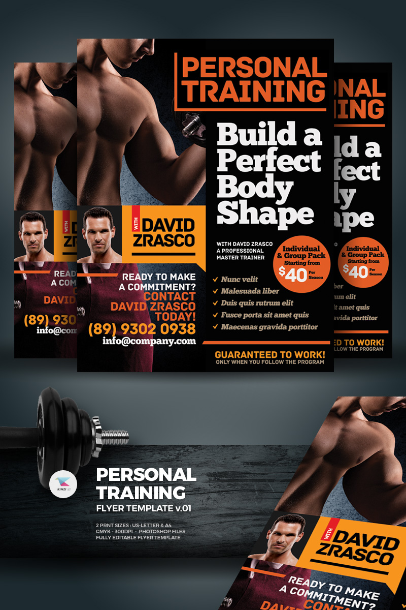 Personal Training Flyer - Corporate Identity Template