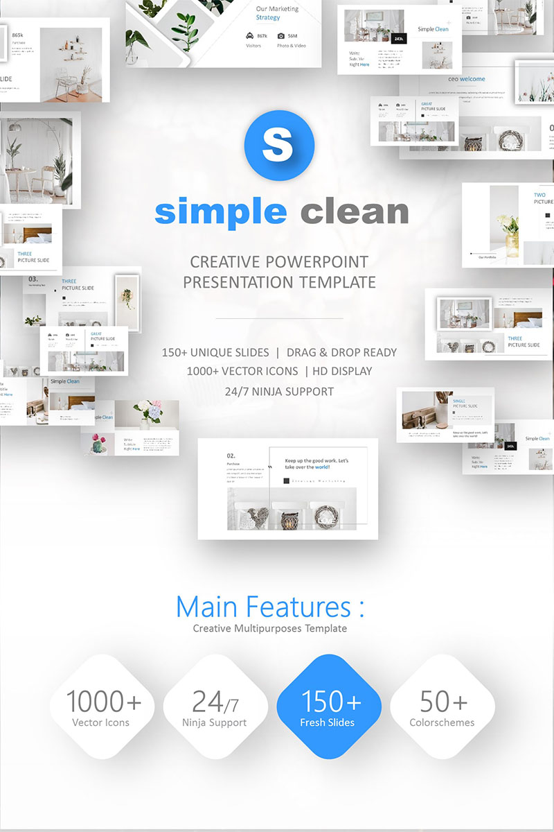 Simple Clean PowerPoint template