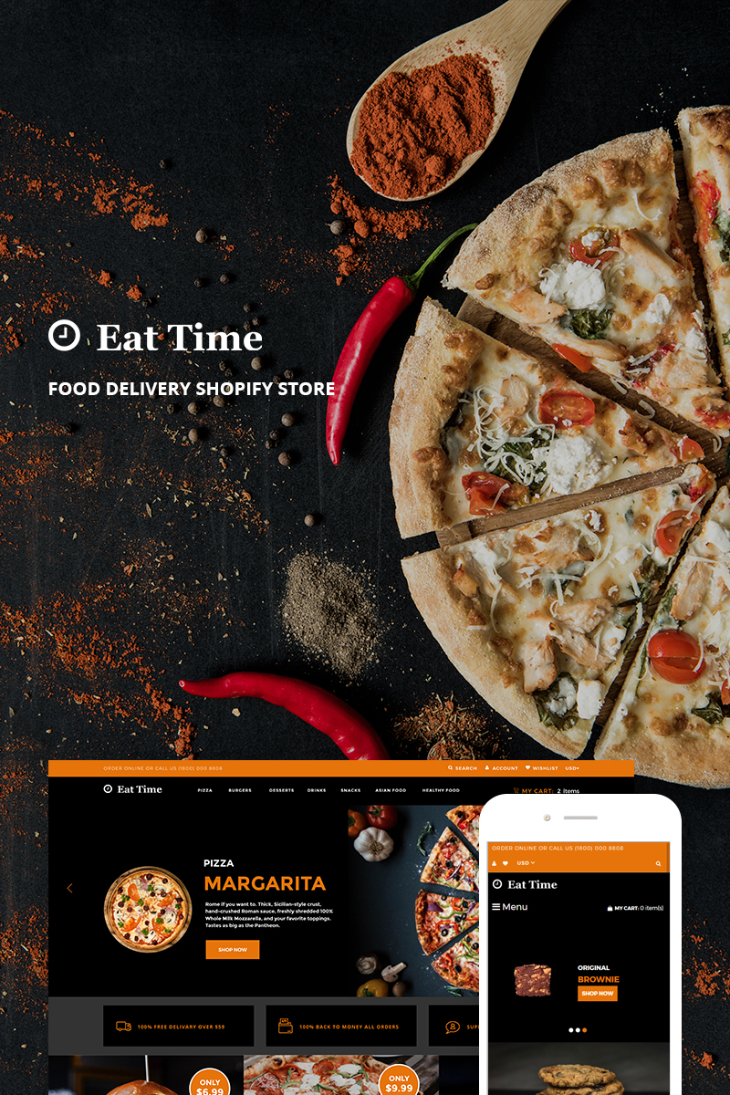 Eat Time - Food Delivery Store Shopify Theme