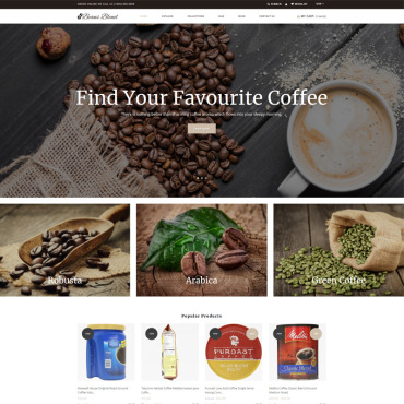 Cafe Coffee Shopify Themes 74257