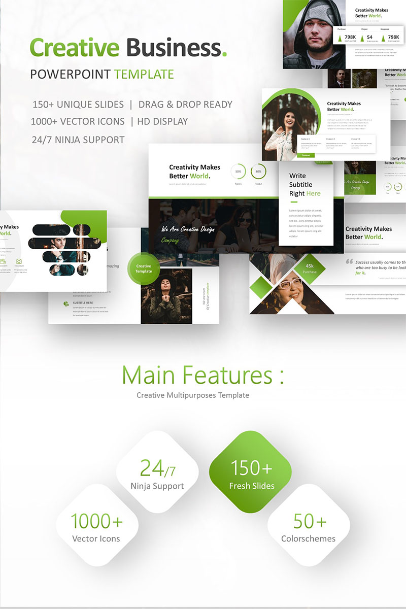 Creative Business PowerPoint template