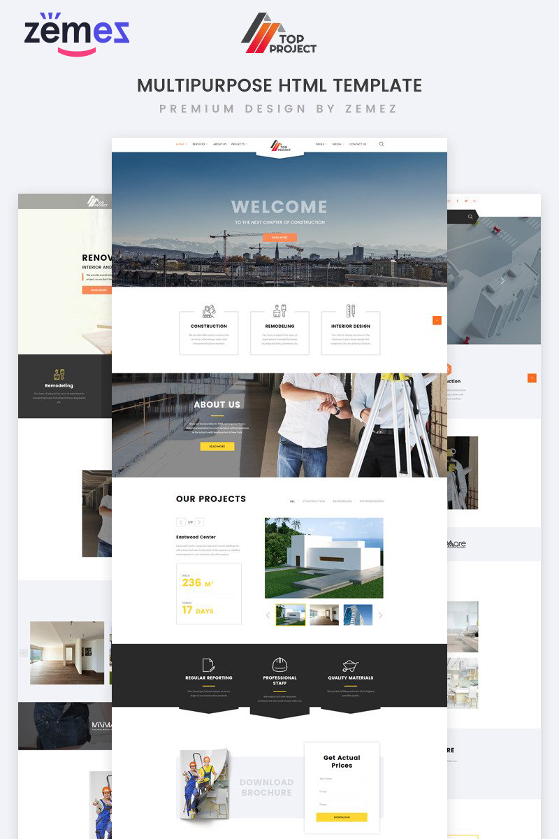 Top Project - Construction Company Multipurpose HTML Website Template