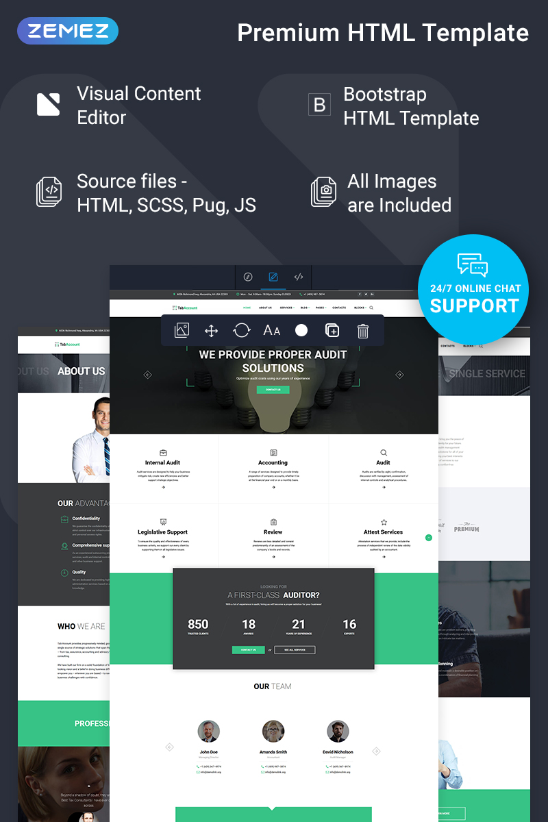 TabAccount - Audit Ready-to-Use Website Template