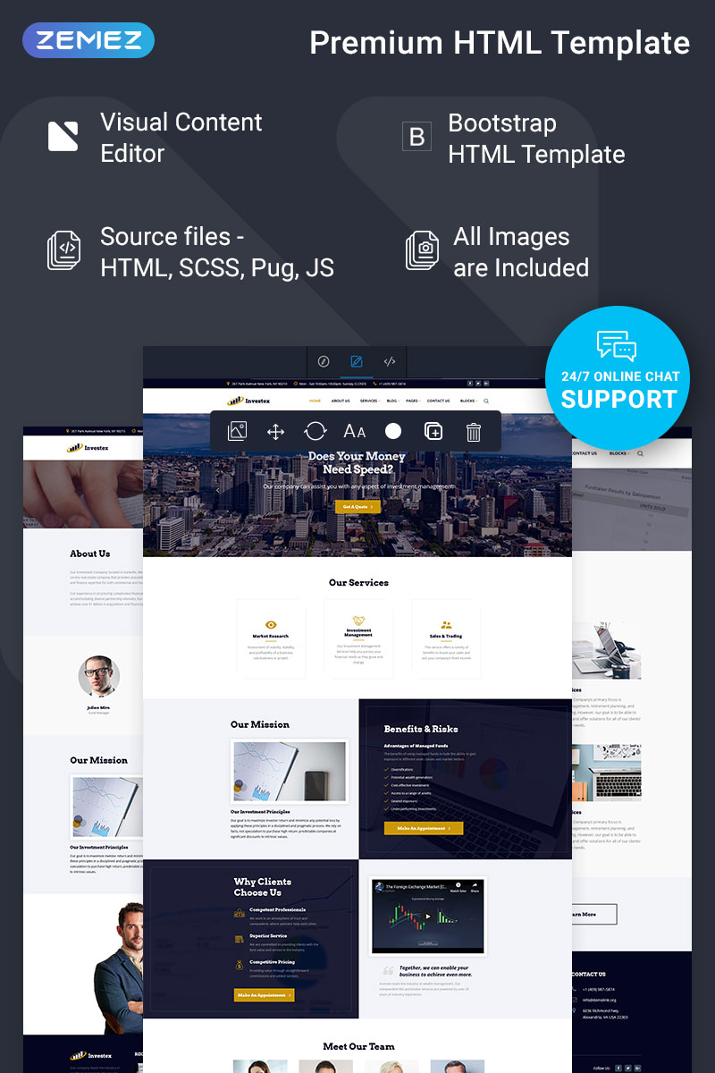 Investex - Investment Ready-to-Use Website Template